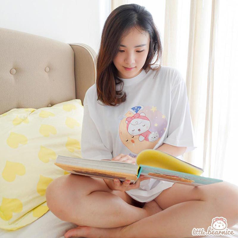 Kaos Tidur Oversize Nite Nite Bearnice