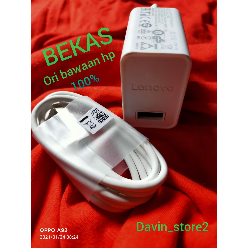 Charger Lenovo K4Note A5S K9 ORI bawaan hp