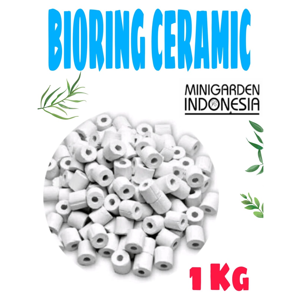 BIO RING CERAMIC PUTIH ECER 1KG bioring keramik media filter aquarium rumah bakteri biologis aquascpae