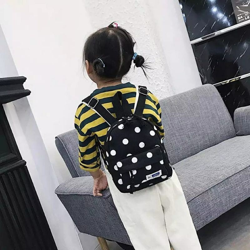 KSO_BAG - Tas Ransel Anak Wanita Terbaru 2021 Kekinian Backpack Motif Carakter MINI POLKADOT Lucu