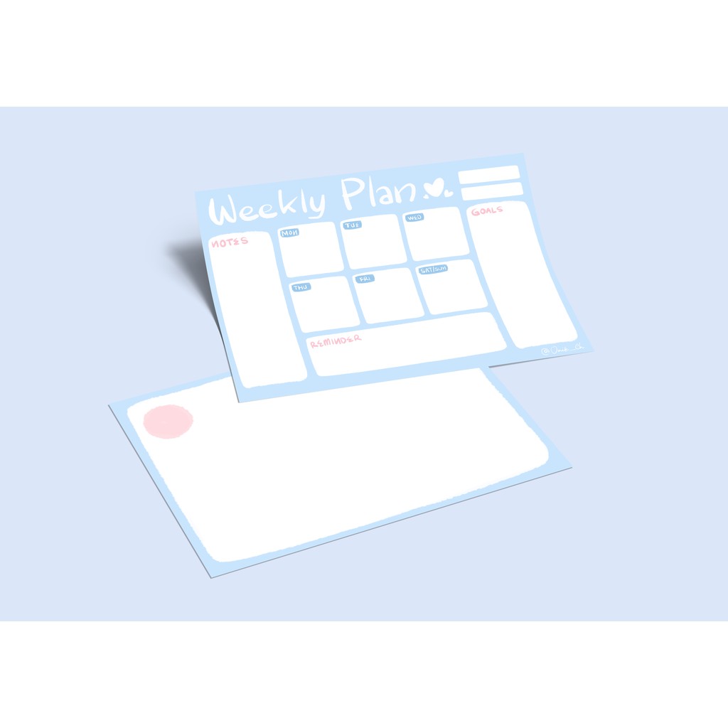 

Weekly Planner Blue (Wall Planner)