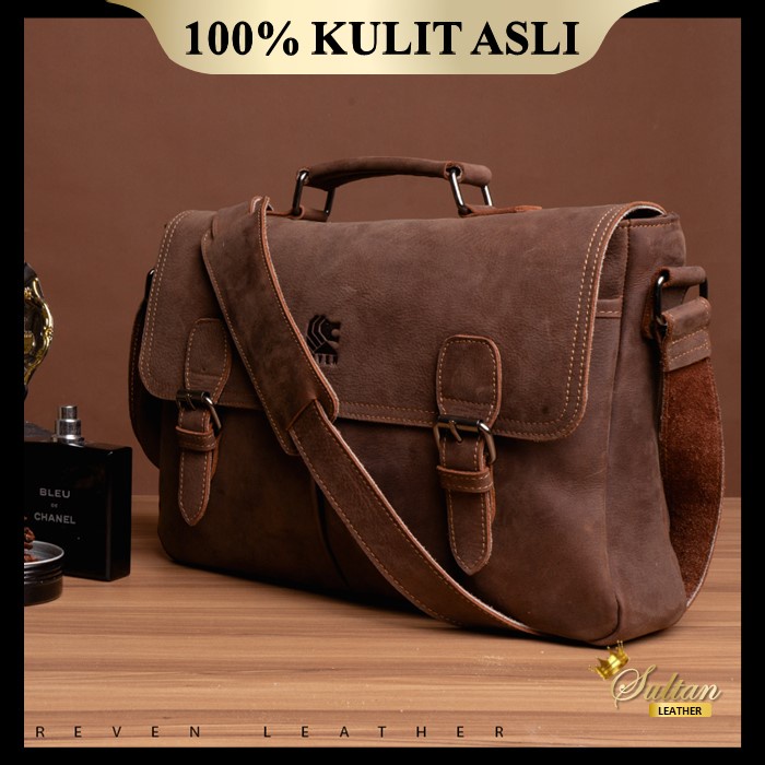 Jual Tas Laptop Kulit Pria 11 dan 14 Inch / Tas Kerja Pria / Tas Kantor