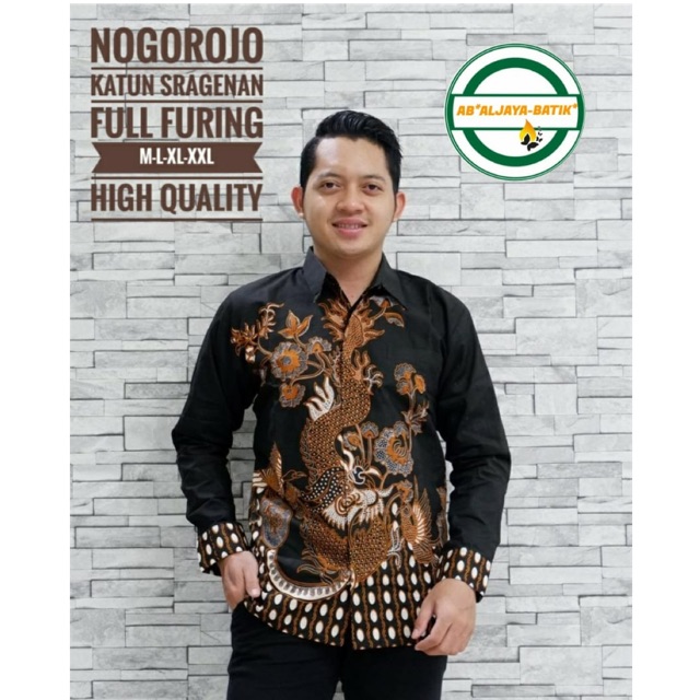 Batik Pria NOGOROJO Katun Full Furing Termurah