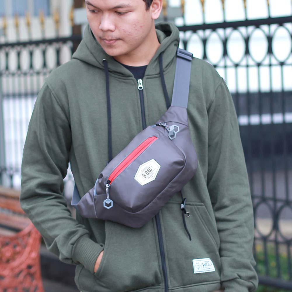 Tas Selempang Pria Waistbag Waterproof Premium U1689