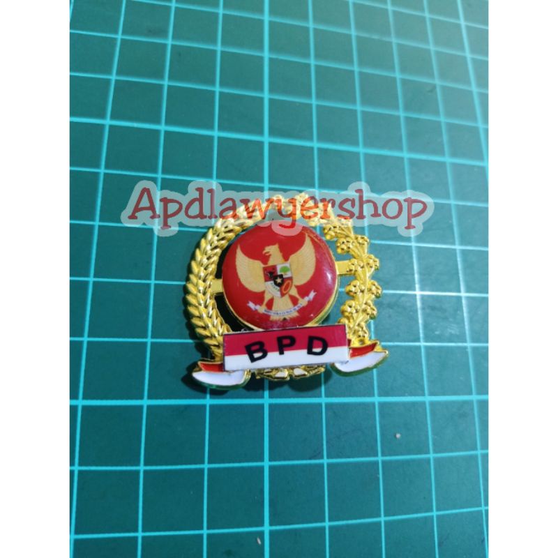 pin bros padi kapas peniti logo garuda merah bpd