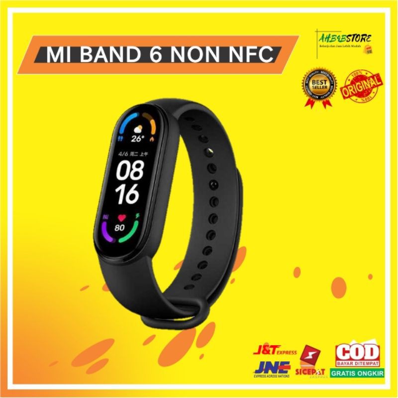 Jual Xiaomi Mi Smart Band 6 Layar AMOLED 1,56" 30 Mode Kebugaran ...