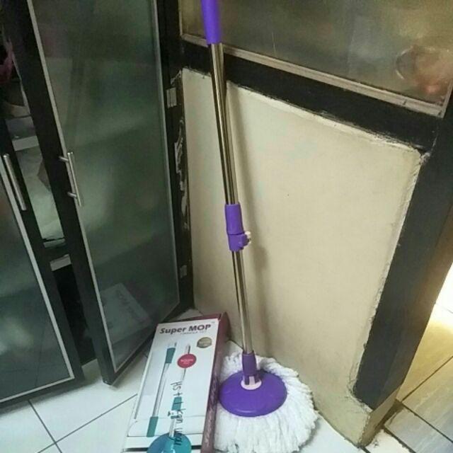 Tongkat , Kepala + Kain Pel Supermop Bolde | Komplit 1 Set