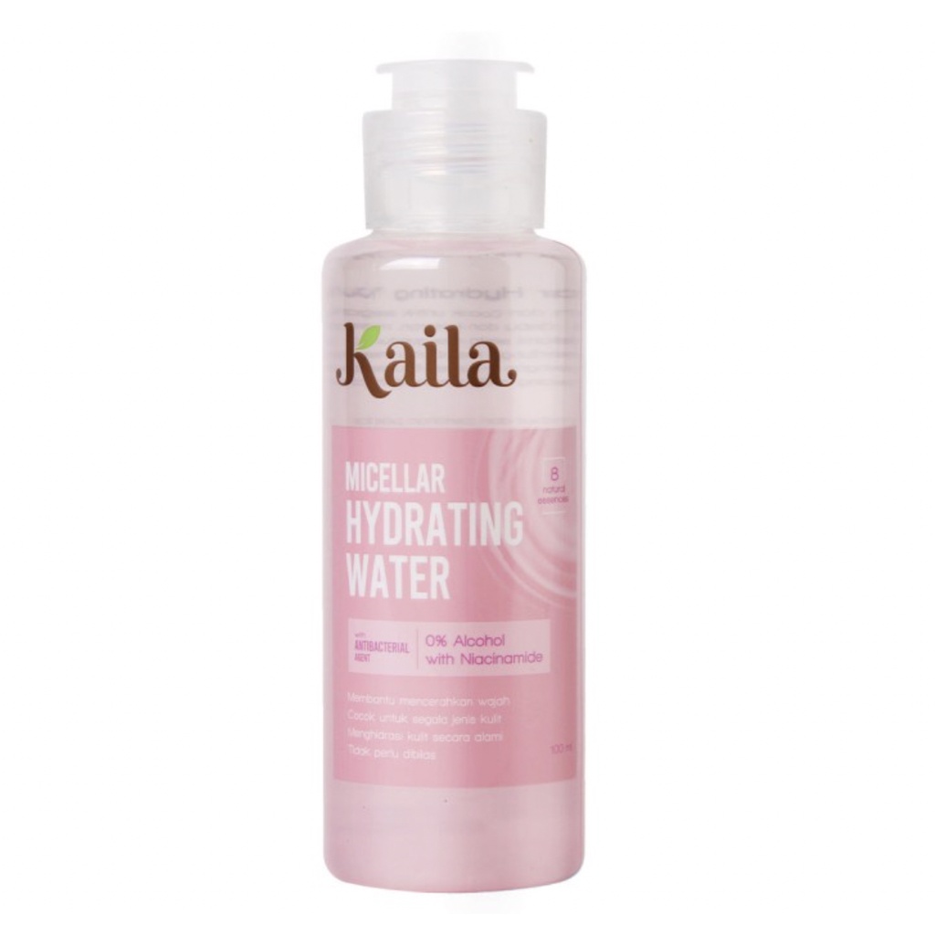 KAILA Micellar Hydrating Water | Infused Micellar Water | Makeup Remover with Niacinamide - 100mL