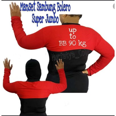 MANSET TANGAN SAMBUNG BOLERO BAHAN SPANDEK PREMIUM BB 45-90KG STANDAR DAN JUMBO/MANSET WANITA BISA COD