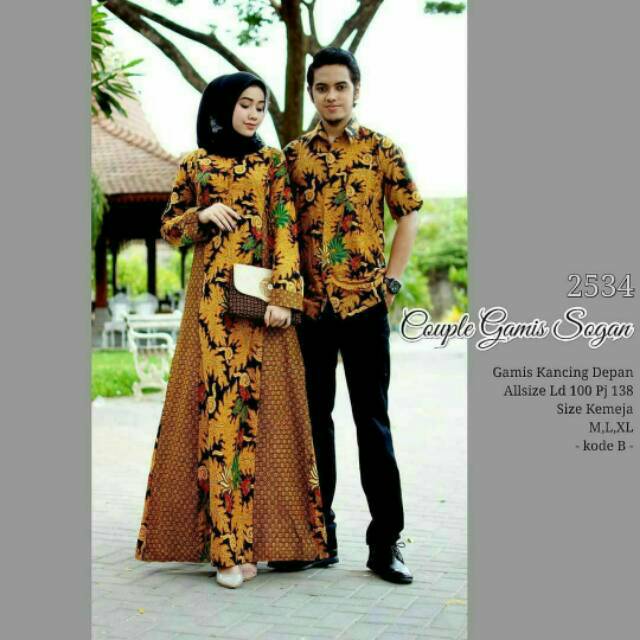 Maura couple - Sania Ruffle Batik Couple Ori Ndoro Jowi DNT