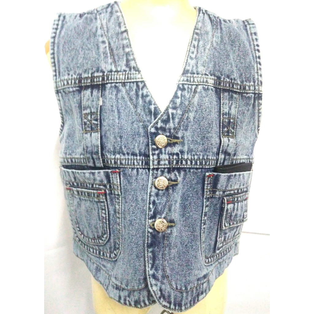 176-181* 4-7 tahun Rompi atasan jeans anak cowo cewe pria wanita murah keren gaul top Siau Pheng Yu