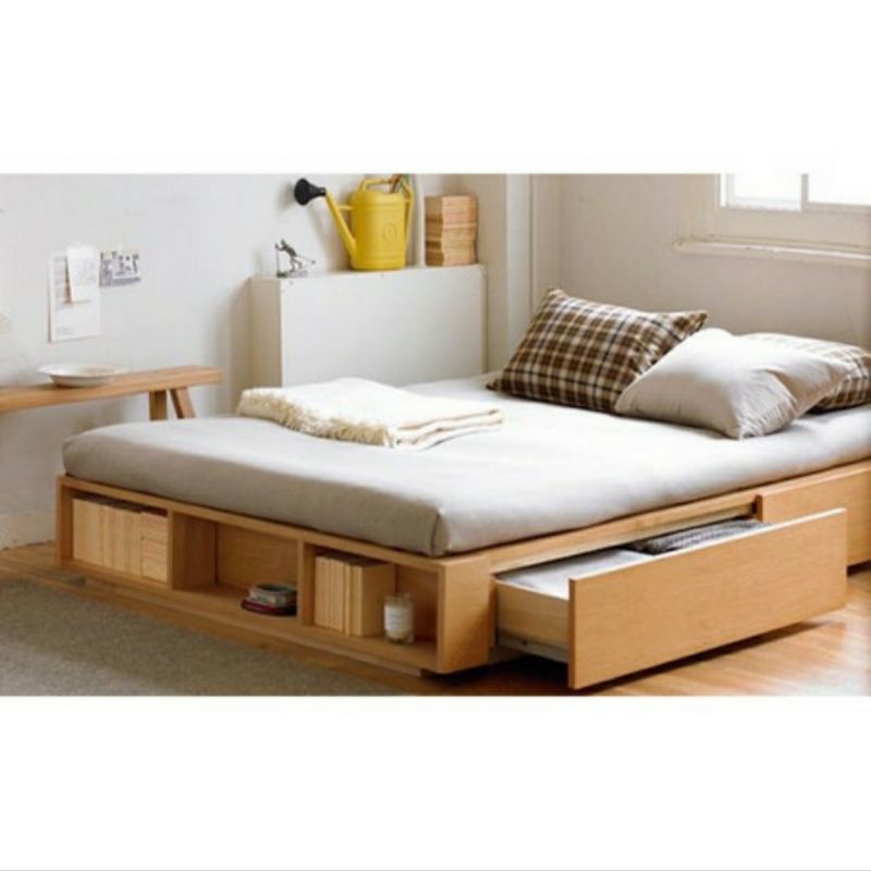 Dipan divan minimalis 4 laci ukuran 140x200