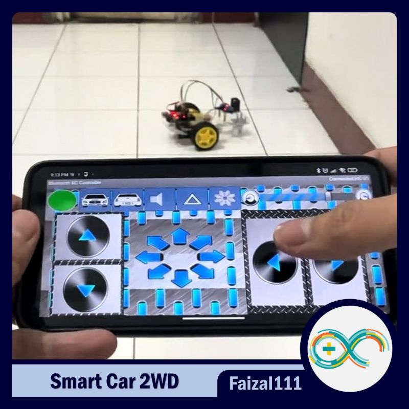 Mobil Remote Robot Arduino Bluetooth Smart Car 2WD