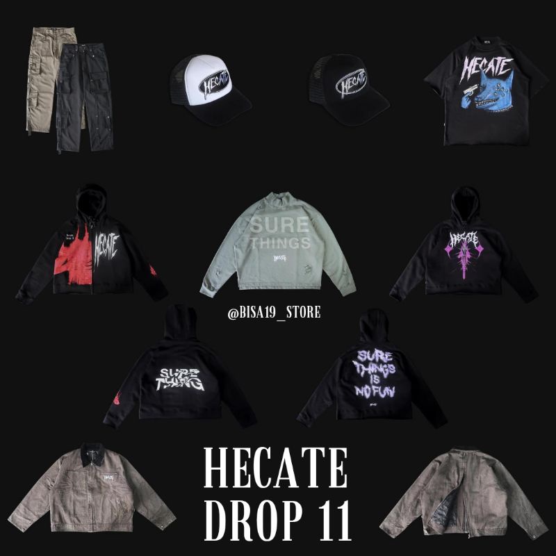 HECATE X VICIOUS PAIN (VP) / DROP 11 (ORIGINAL) - SIZE S M L XL HOODIE / TEE / CAP / CARPENTER PANTS