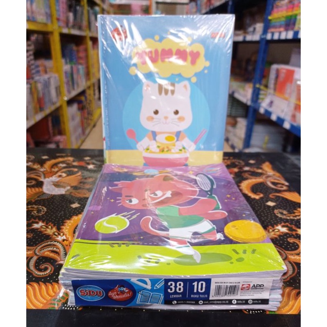 

BUKU TULIS SIDU / VISION / KIKI / GELATIK ( ISI 32 & 38 LEMBAR )