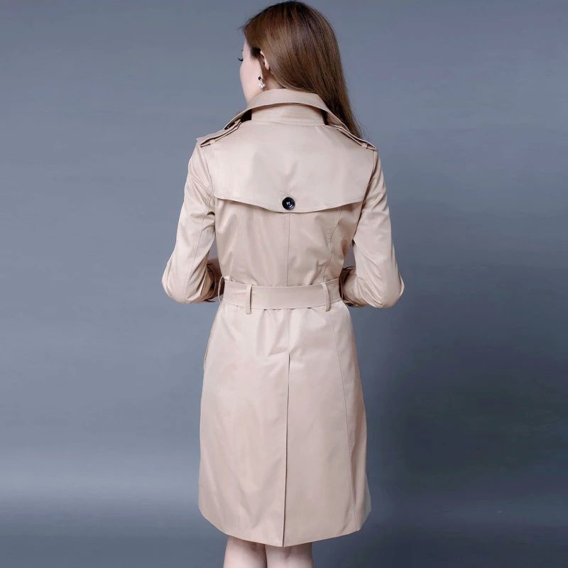 women's coat wanita kancing dua baris /Trench Coat wanita terbaru size s_xxxxl