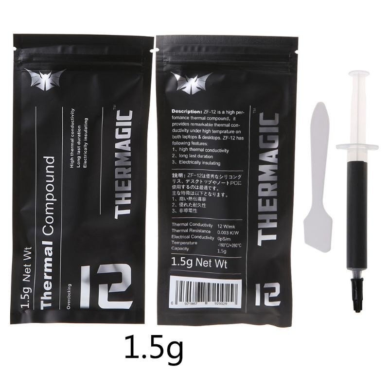 CRE  ZF-12 High Performance Thermal Conductive Grease Paste 1.5g for In-tel Processor CPU GPU Cooler Cooling Fan Heatsink