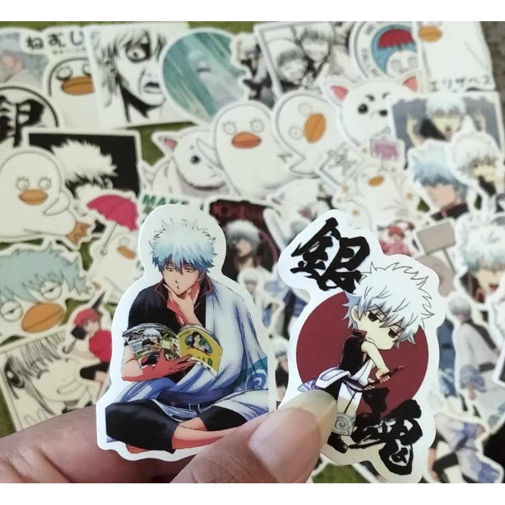 Murah Dan Keren - Stiker Anime Gintama Gintoki