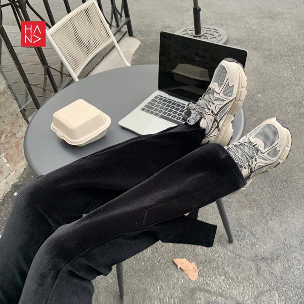 Hanafashion - Meredith Velvet Slit Pants Celana Panjang Bludru Velvet Wanita Murah- Lp089