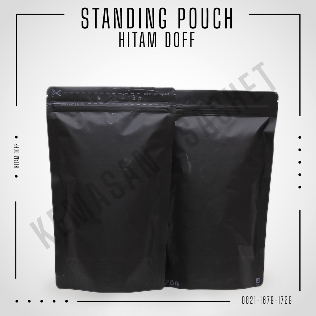 

Standing Pouch Klip Hitam 18x29 (100pcs)