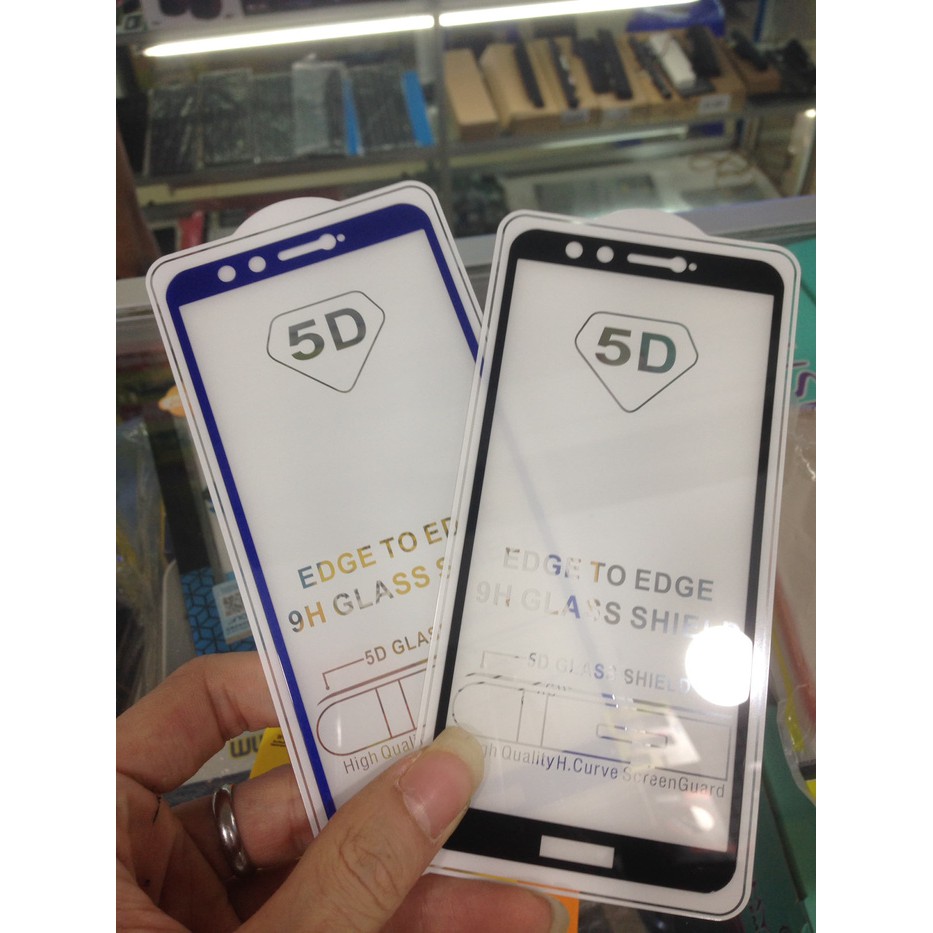 Tempered glass full lem 5D full cover gorila glass huawei honor 9 lite