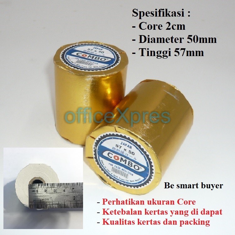 Jual Kertas Struk Kasir Kertas Thermal X Kertas Kasir Thermal Roll Combo Shopee