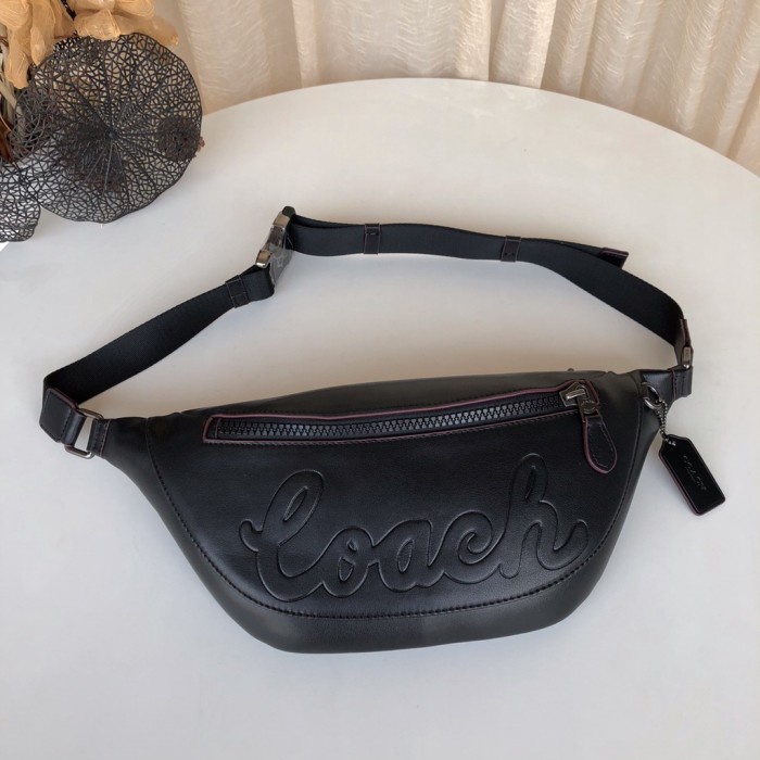 C0ach's pouch Bag Chest Bag Logo Black