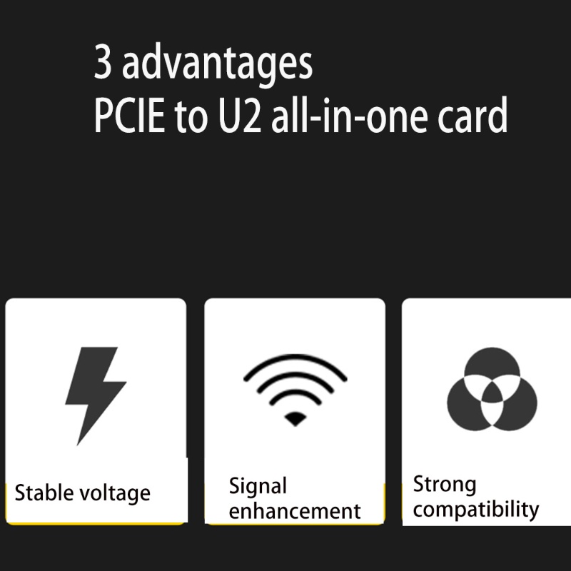 Btsg PCIe Hard Disk Expansion Card SFF 8639ke PCIe 3.0 16X Adapter Card u.2 Untuk NVMe SSD Converter