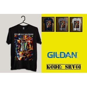 Kaos Gildan Softstyle - Kaos Musisi Stevie Ray Vaughan