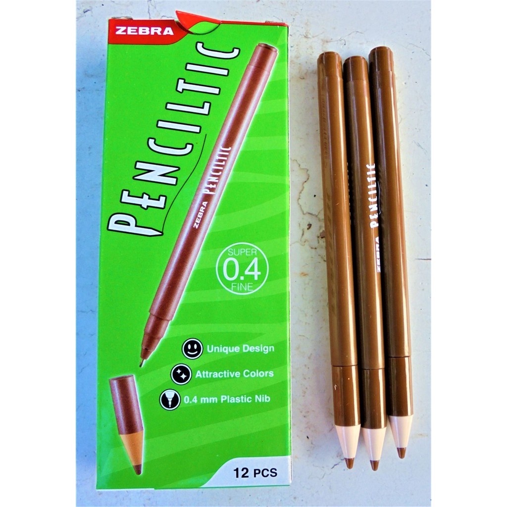 

Pulpen Tutup Top Zebra Pencilitic Coklat