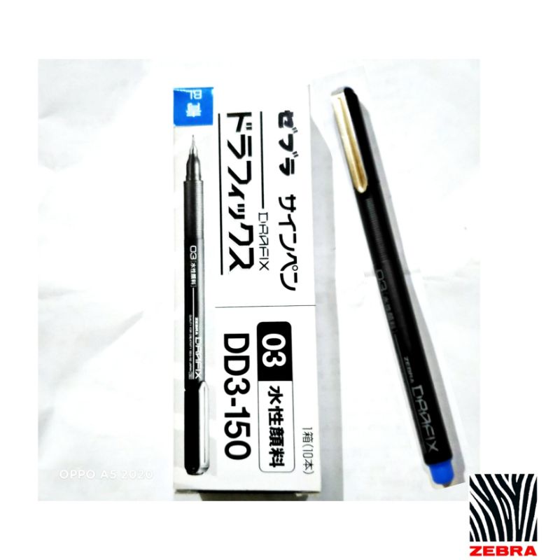 

ballpoint Drafix Zebra 0,3 mm biru