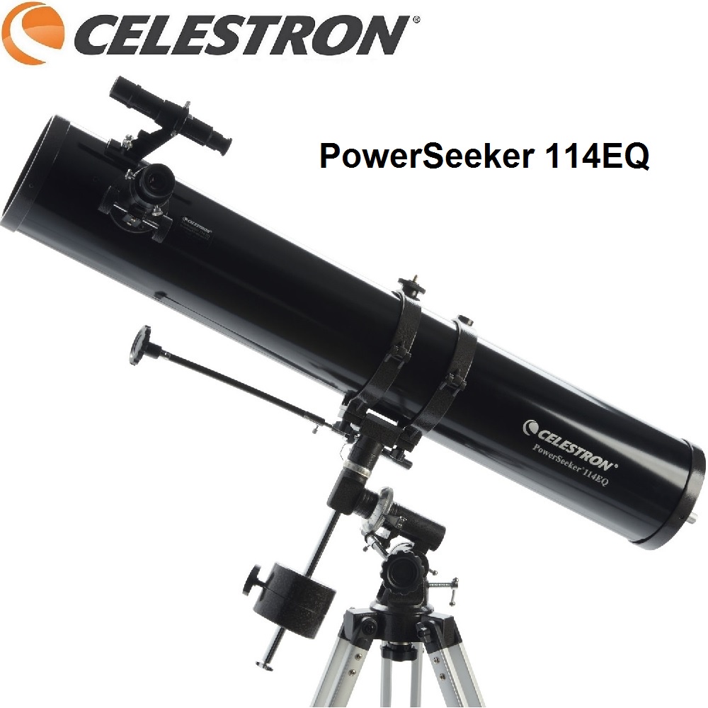 CELESTRON PowerSeeker 114EQ - Teleskop Teropong Bintang - Terbaru dari CELESTRON