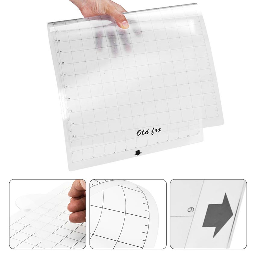 

H7Y Cutting Mat Old Fox 12x24 inch / 12x12 inch untuk Mesin Cutting Silhouette Cameo Jinka Rhinotec