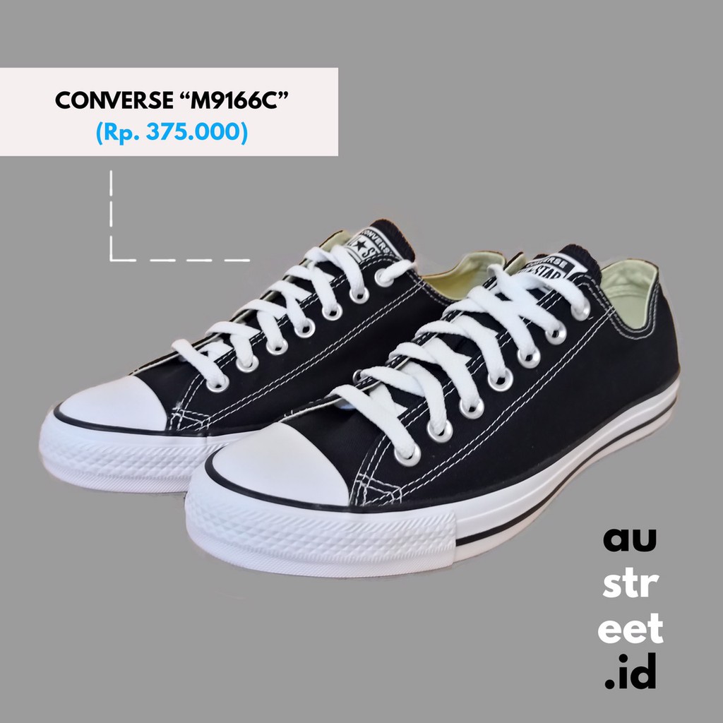 Sepatu Sneakers Pria Converse M9166C Warna Hitam