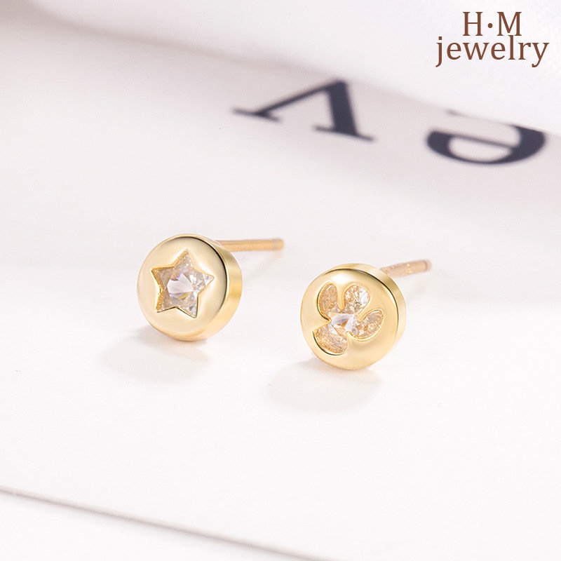 Anting Tusuk Sterling Silver 925 Model Tanduk Rusabunga Salju Untuk Wanitanatal 2022