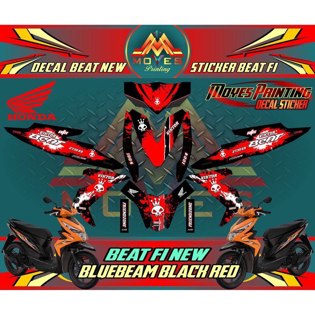 Decal Sticker Honda All New Beat Esp Fi Sticker Variasi Motor