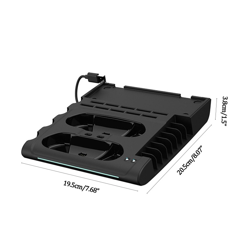 Btsg 6in1 Controller Charger Charging Dock Stand Multifungsi Untuk Switch OLED