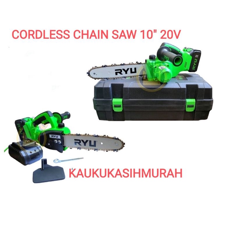 CORDLESS CHAIN SAW RYU 20V Li -on BRUSHLESS BY RYU(UN) JAPAN TECHNOLOGY