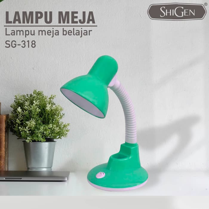 Lampu belajar/ lampu baca/ lampu kerja SHIGEN SG 318 Free Bohlam 9W