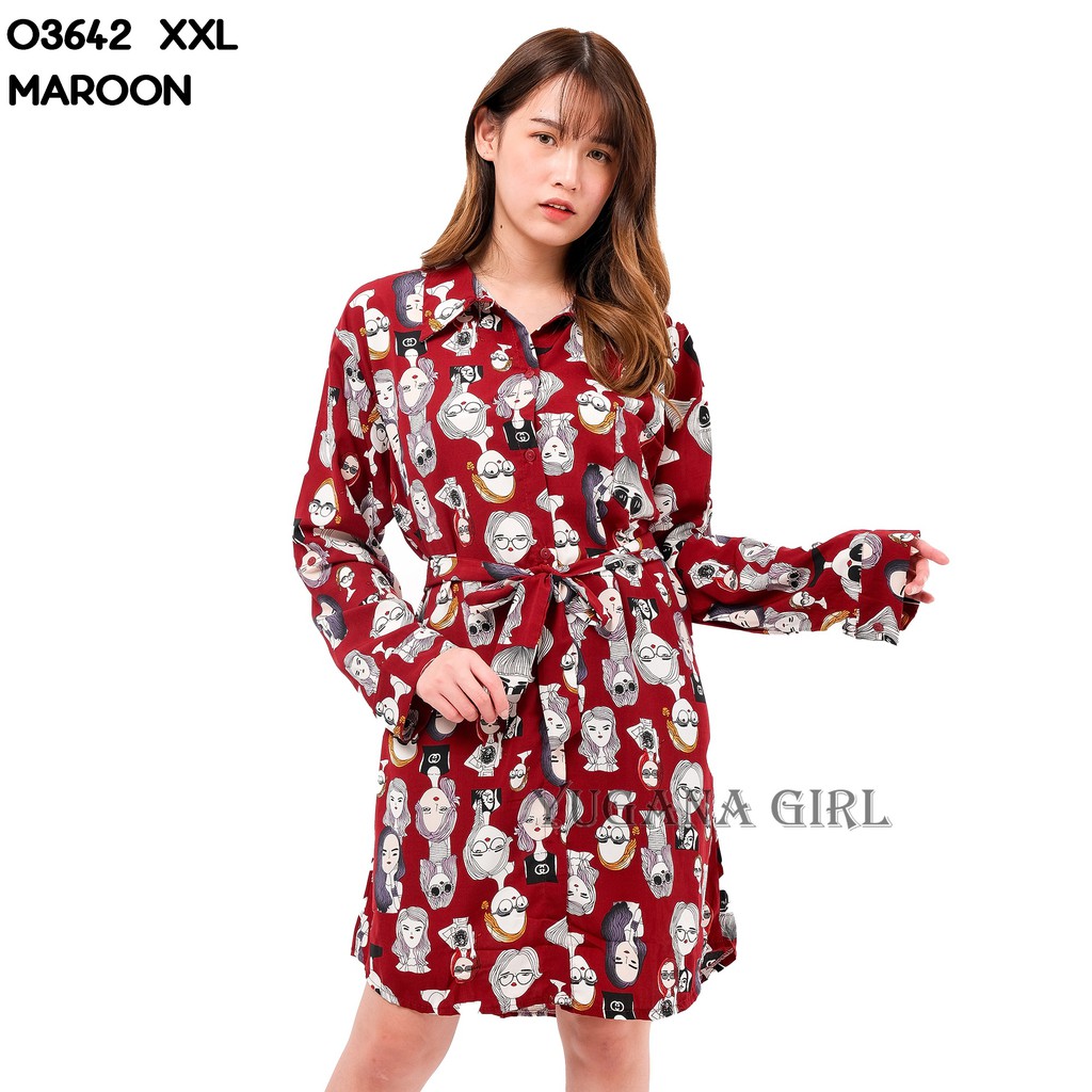 BL 3D1 03642 Baju Tunik Retro XXL Jumbo Murah Wanita BL 3D1 03642 Baju Tunik Retro XXL Jumbo Murah Wanita