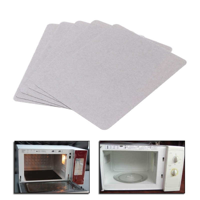 CRE  5Pcs Mica Plate Sheets Microwave Oven Replace Part 120x150mm Universal For Midea