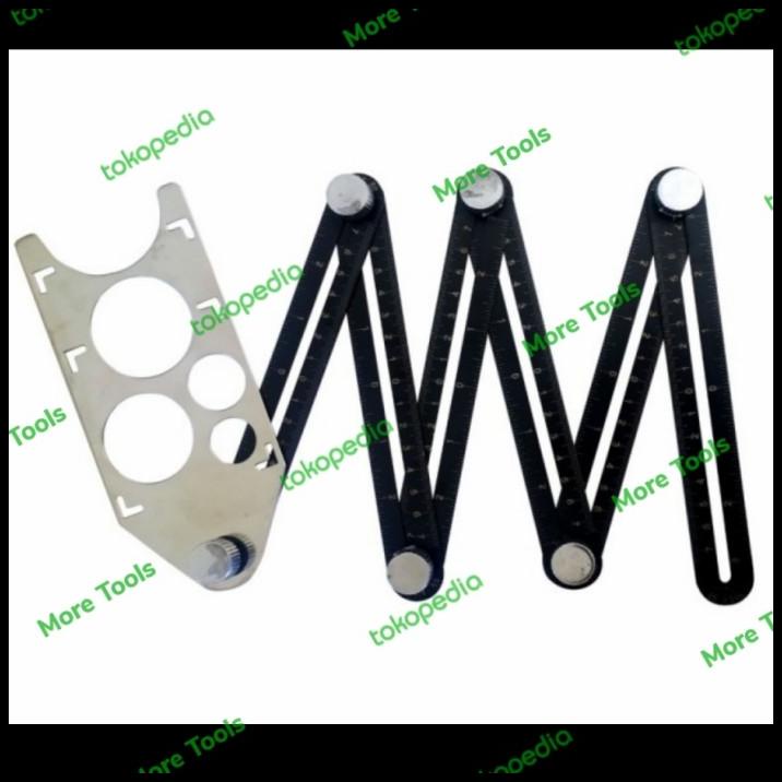 

Force | Penggaris Template Pelubang Keramik Granit / Double Hole Fold Ruler
