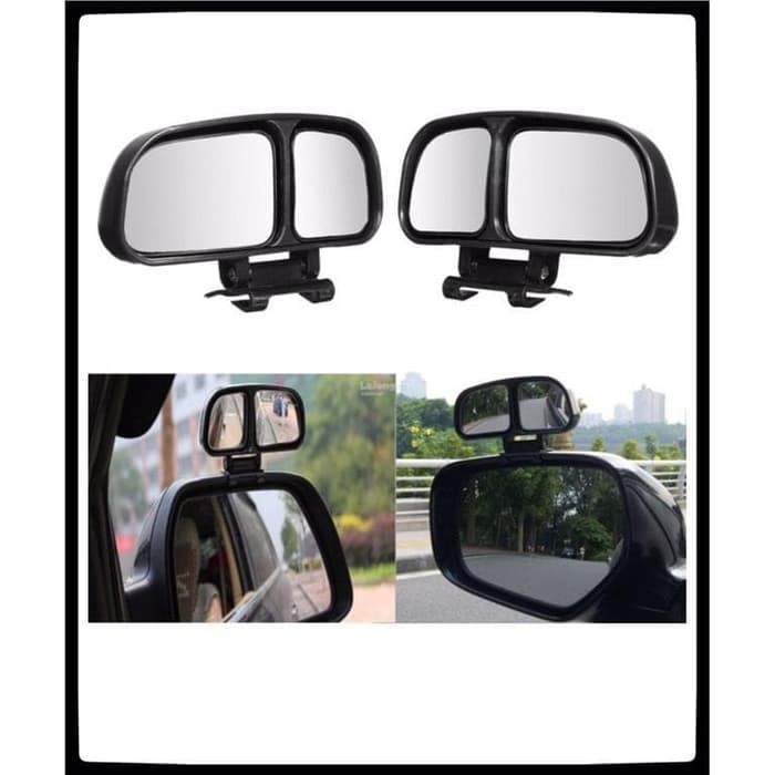 O0560 Blind Spot DOUBLE Kaca Mirror Wide Spion Cembung Mobil