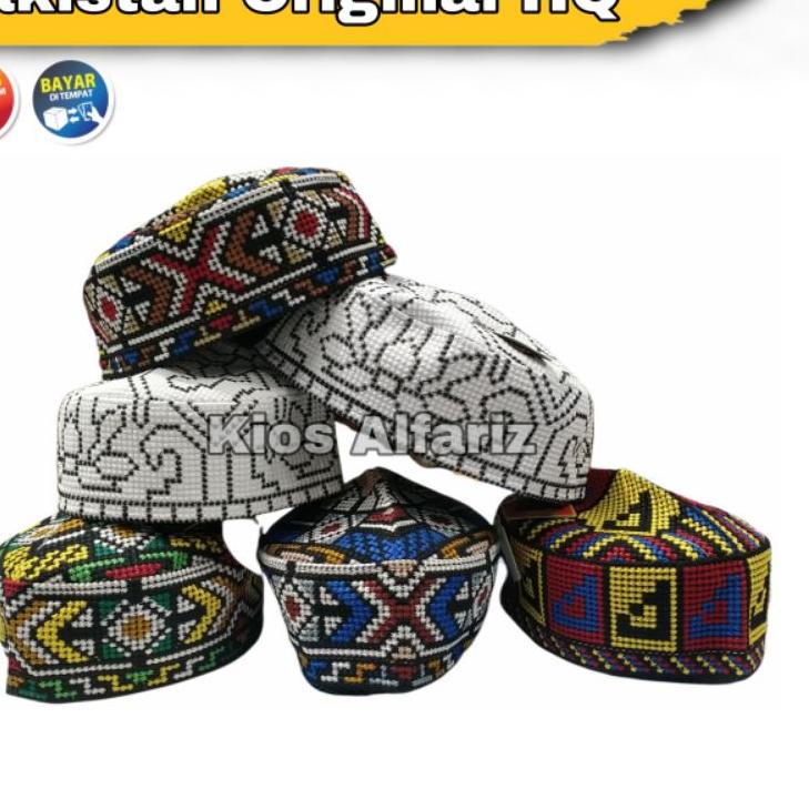 [KODE PRODUK 0Z9EK7235] Peci Kopiah Songkok pakistan original HQ No. 2 - 8 anak dan dewasa , peci Ac