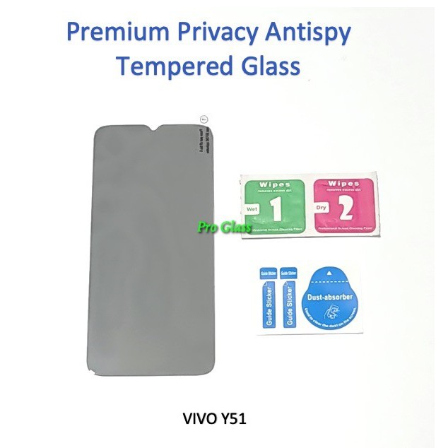 VIVO Y51 Privacy Anti Spy / Antispy Premium Tempered Glass