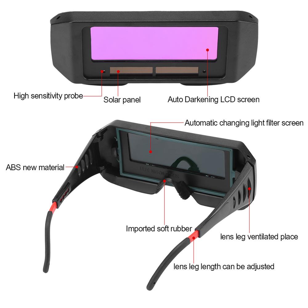 Kacamata Las Listrik Otomatis Auto Darkening Soldering Googles 5100B