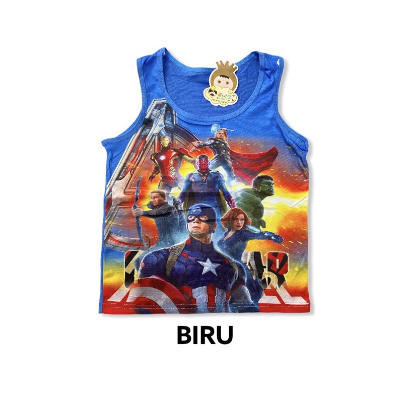 SINGLET ANAK COWOK AVENGERS / KAOS DALAM ANAK LAKI LAKI AVENGERS / KAOS SINGLET ANAK