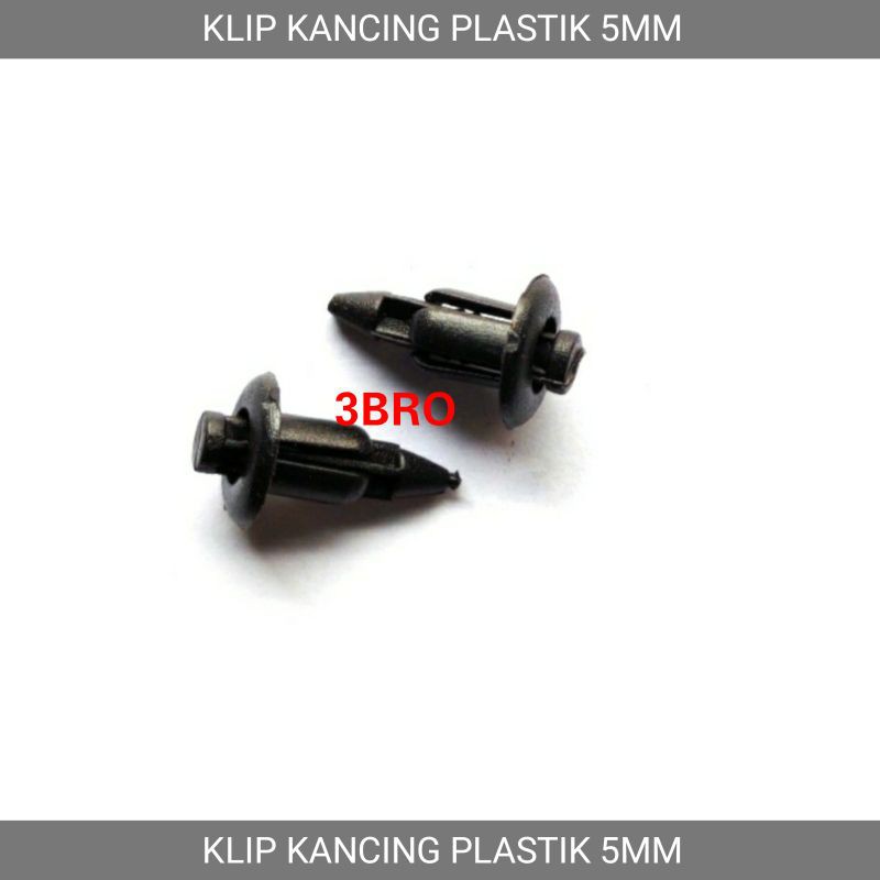 KLIP KANCING PLASTIK 5MM DAN 6MM