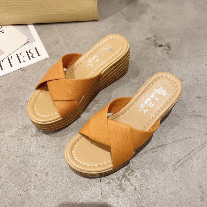 DDS1010 Sandal Wanita Fashion Import XS Wedges Ready Jakarta Bisa COD (With Box)