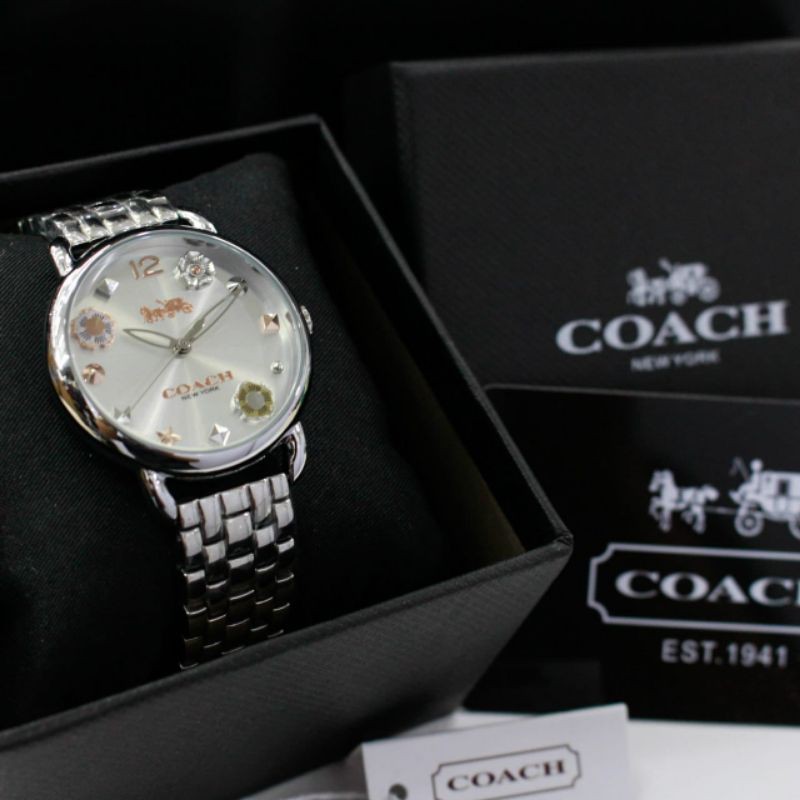 JAM TANGAN WANITA COACH STAINLESS STEEL ORIGINAL 100%